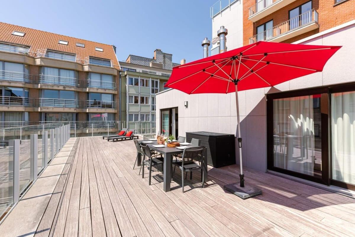 Huswell - Sunny Apartment In Knokke-Heist With Big Terrace 외부 사진