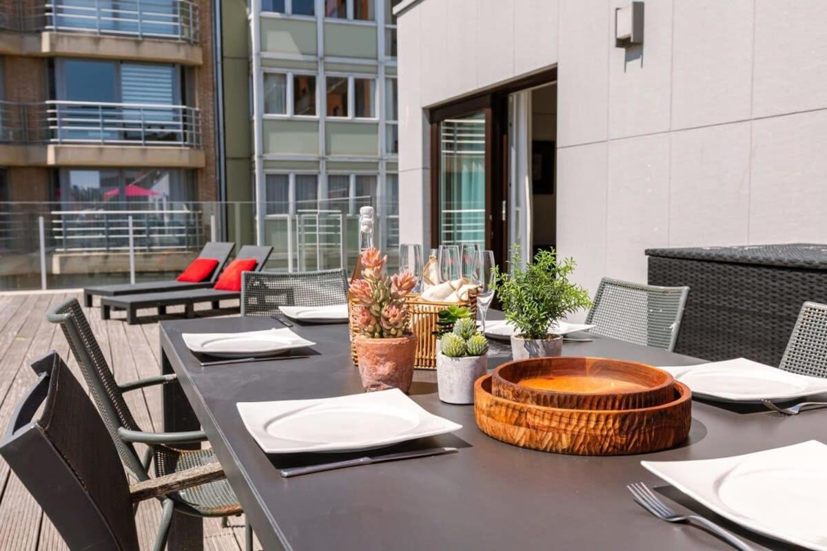 Huswell - Sunny Apartment In Knokke-Heist With Big Terrace 외부 사진